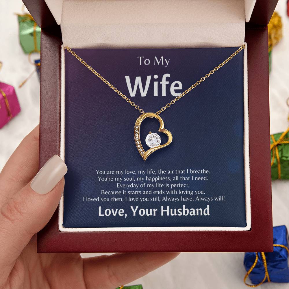 To My Wife You Are The Air That I Breathe Forever Love Necklace