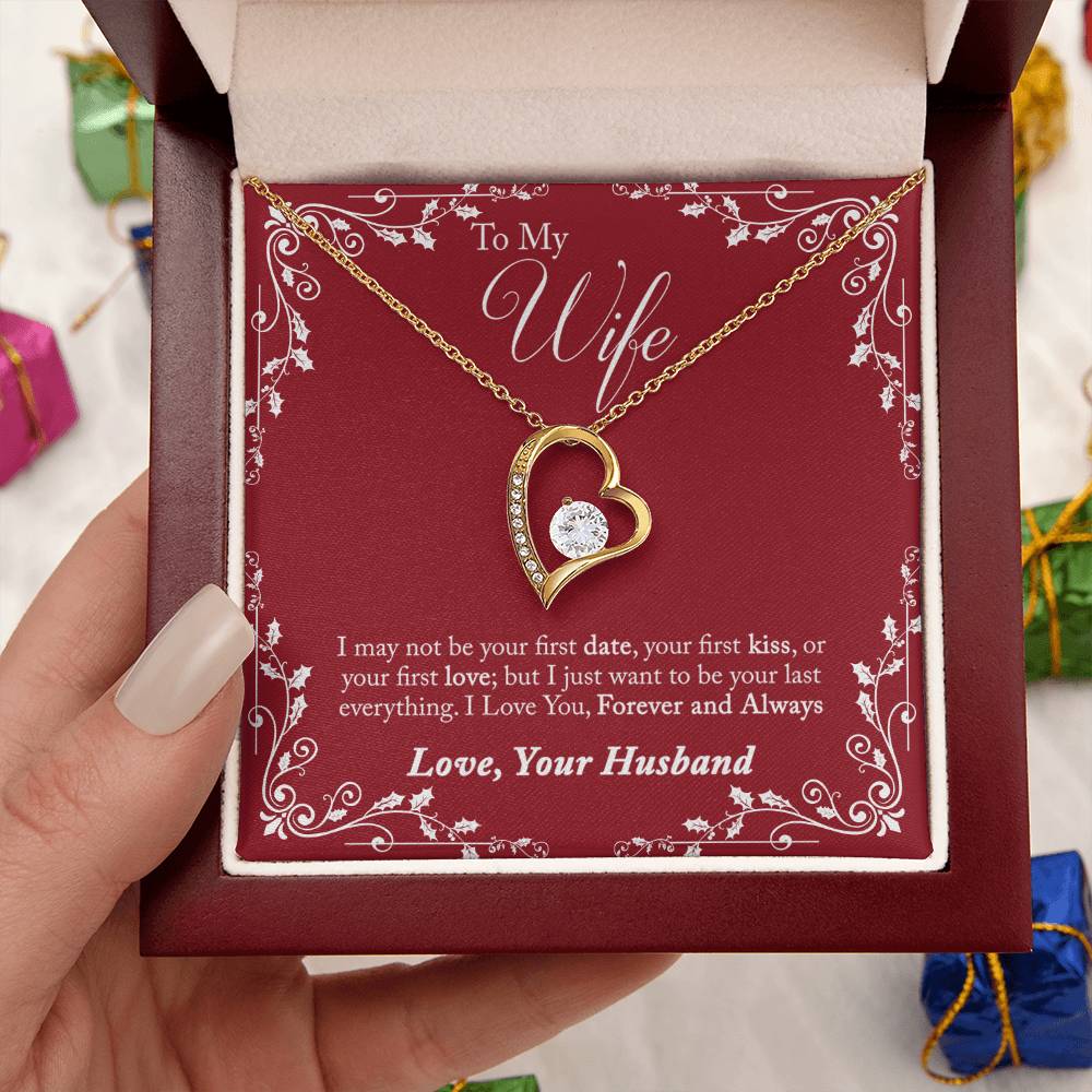 To My Wife I Love You Forever And Always From Husband Gift Necklace Forever Love Necklace