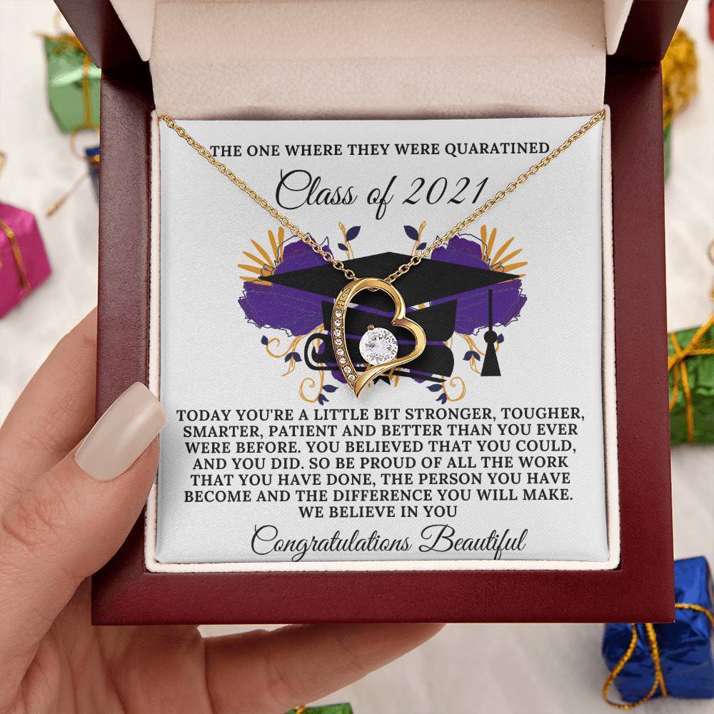 Class Of 2021 Quarantine Edition Forever Love Necklace