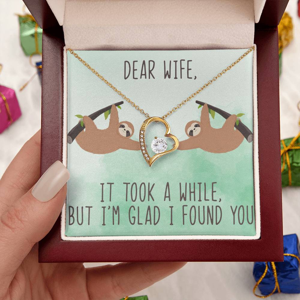 I'm Glad I Found You Forever Love Necklace