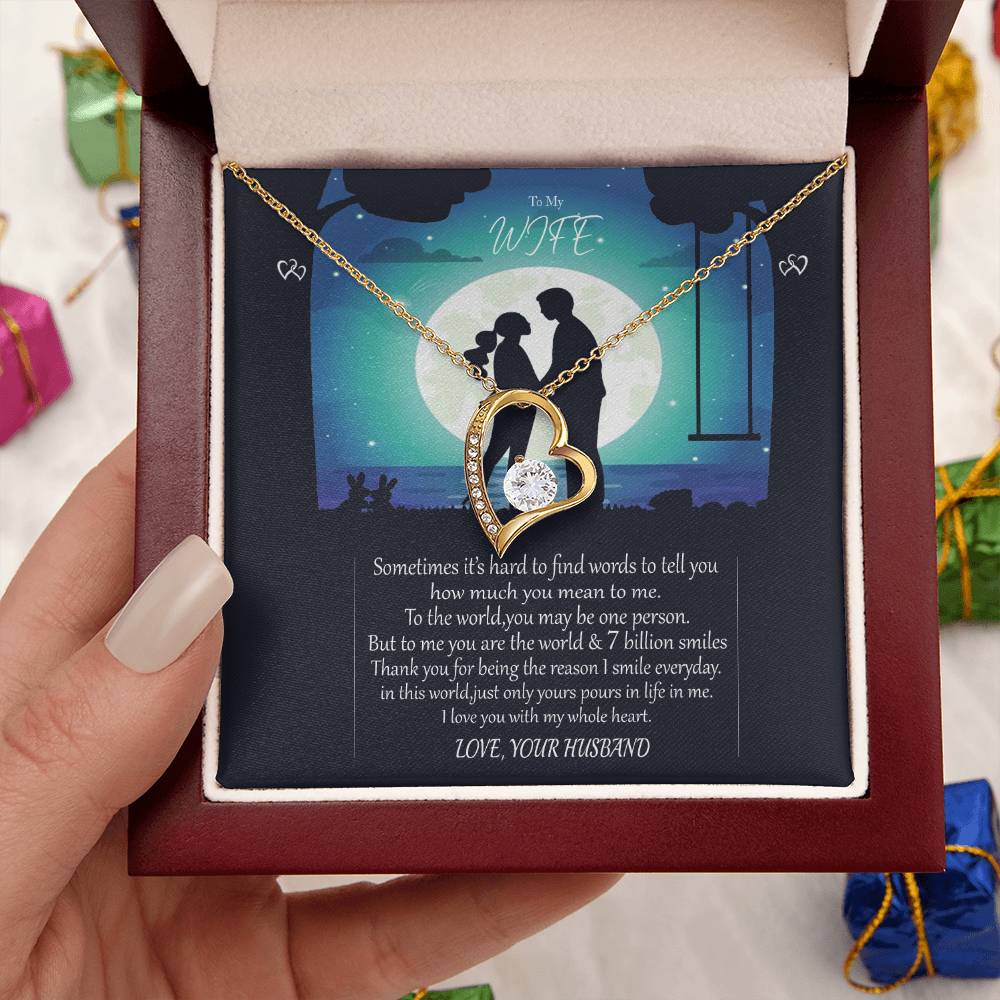 Gift For Wife I Love You Necklace 1 Forever Love Necklace