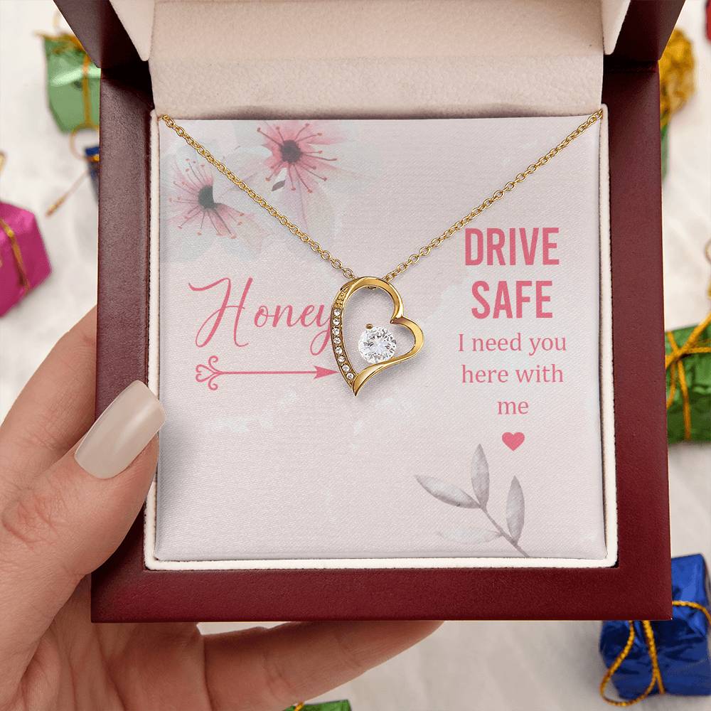 Hony Drive Safe I Need You Here With Me Forever Love Necklace