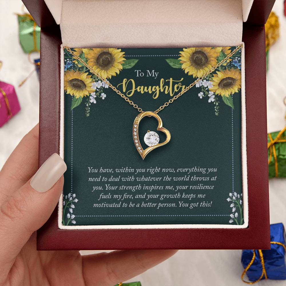 To My Daughter You Have Within You Right Now Forever Love Necklace