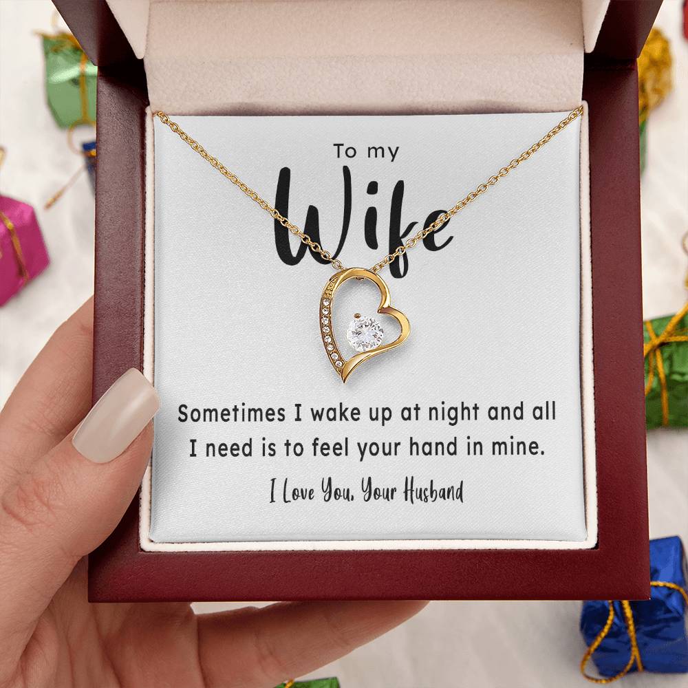 Gift For Wife Your Hand In Mine 1 Forever Love Necklace
