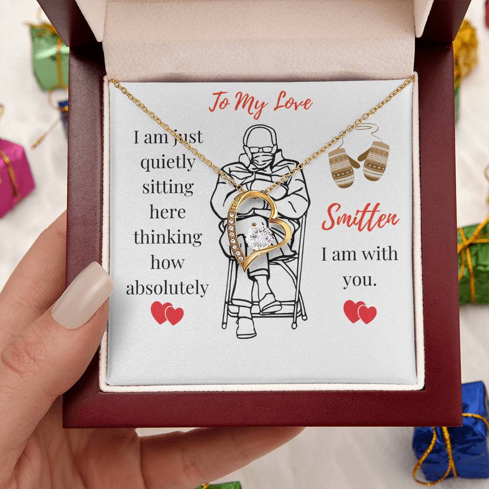 Shining Heart Pendant Necklace Mittens Meme Inspired Gift All Occasion Gift Gift For Wife Gift For Girlfriend 1 Forever Love Necklace
