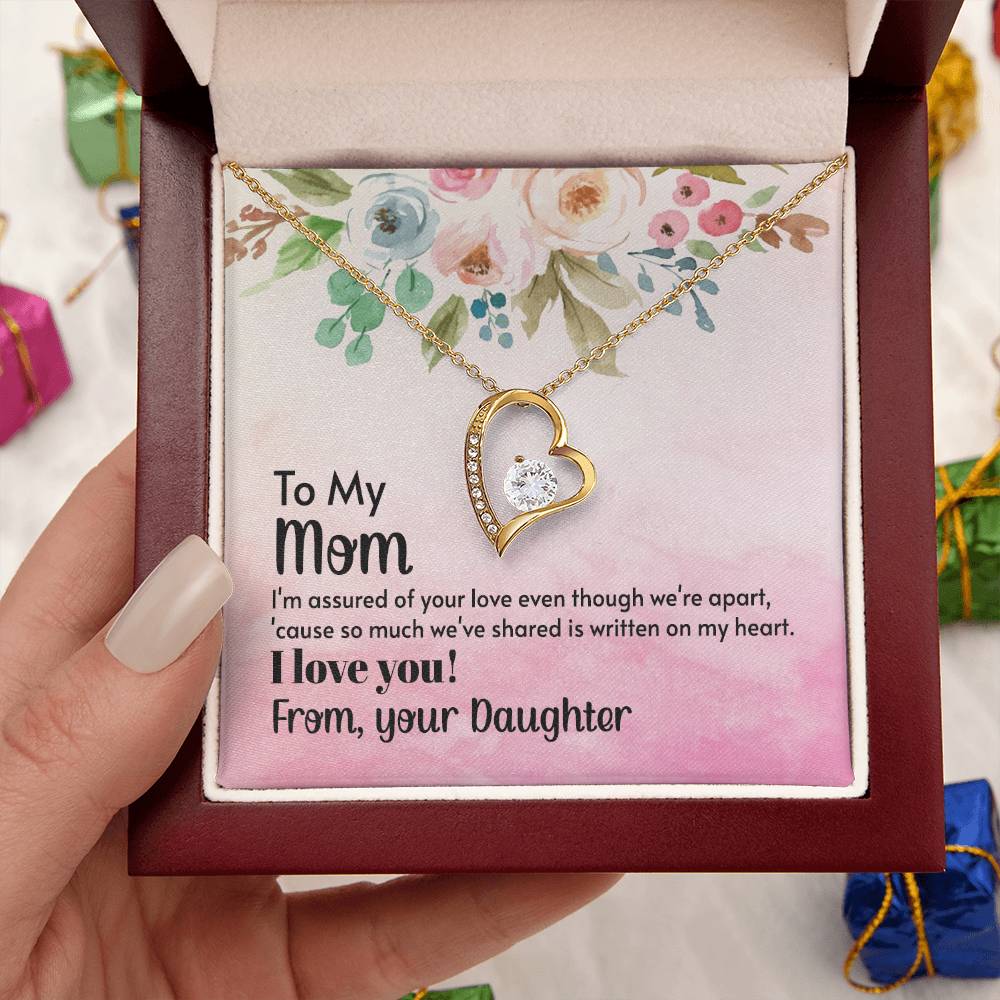 To My Mom Forever Love Necklace Mother Necklace Gift For Mother Xmas Christmas Customize Gift To My Mom Forever Love Necklace