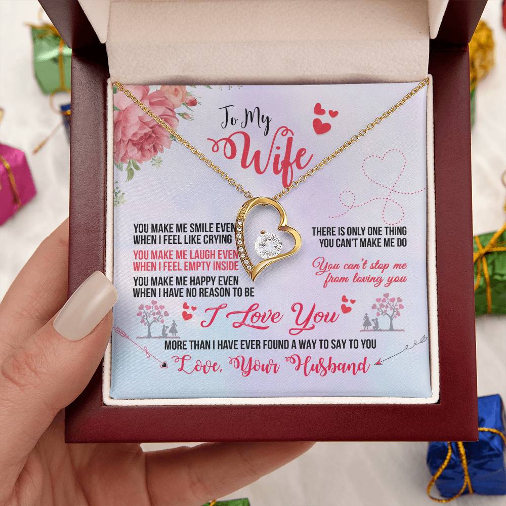 Forever Love Necklace To My Wife I Love You 1 Forever Love Necklace