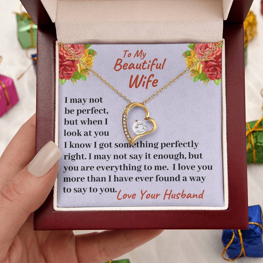 To My Beautiful Wife I Love You More Than I Have Ever Found A Way To Say It Necklace 1 Forever Love Necklace