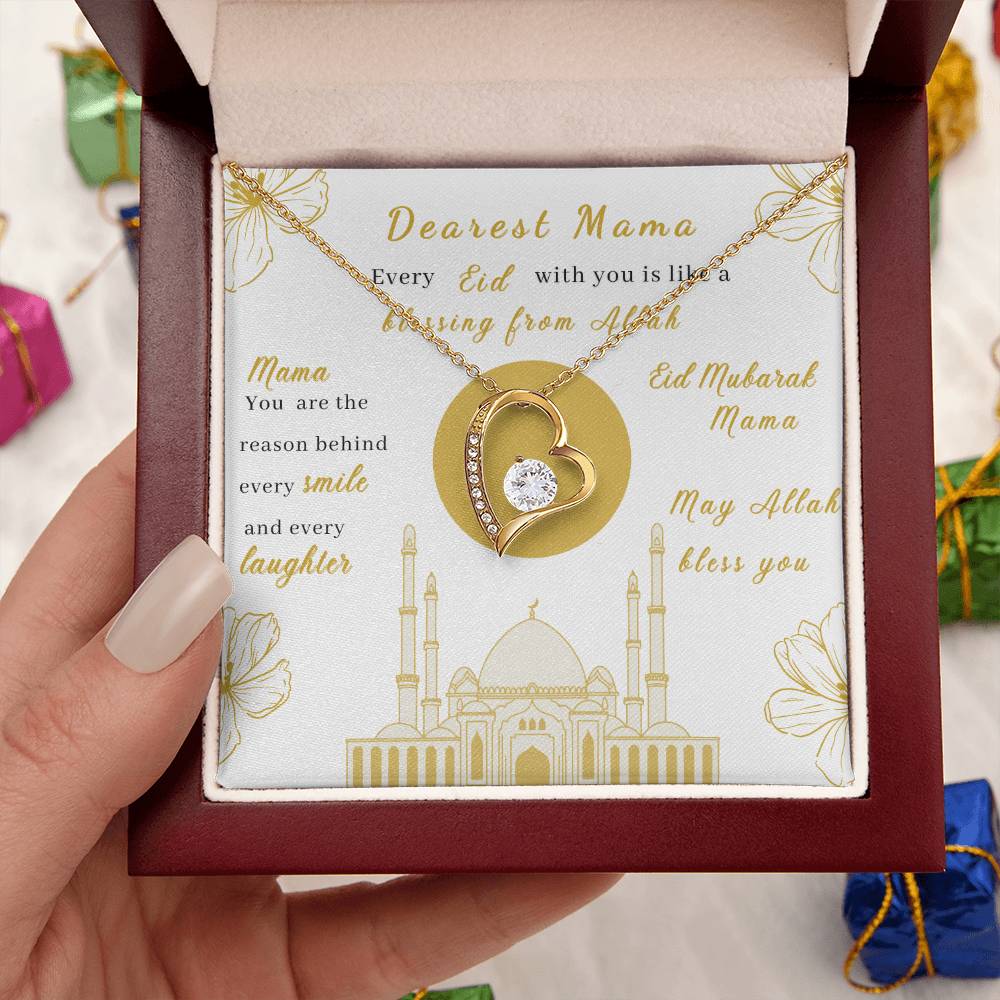 Beautiful Eid Gift For Mama Blessing From Allah 1 Forever Love Necklace
