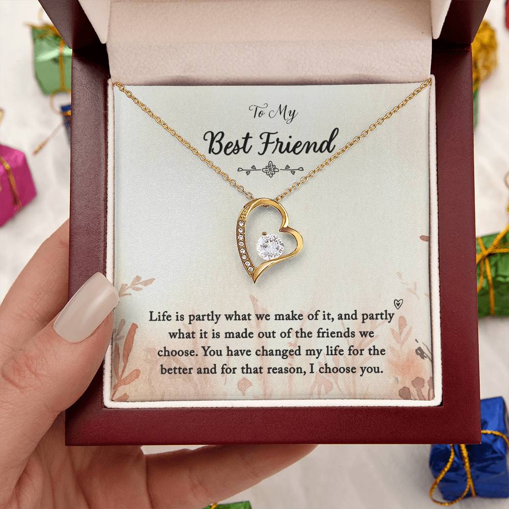 To My Best Friend - Forever Love Necklace Forever Love Necklace