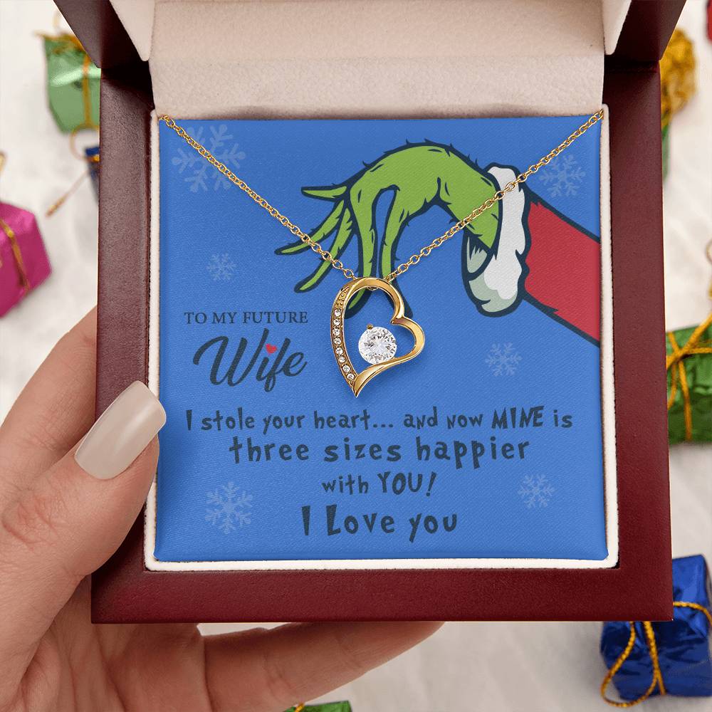To My Future Wife I Stole Your Heart Heart Pendant Necklace 1 Forever Love Necklace