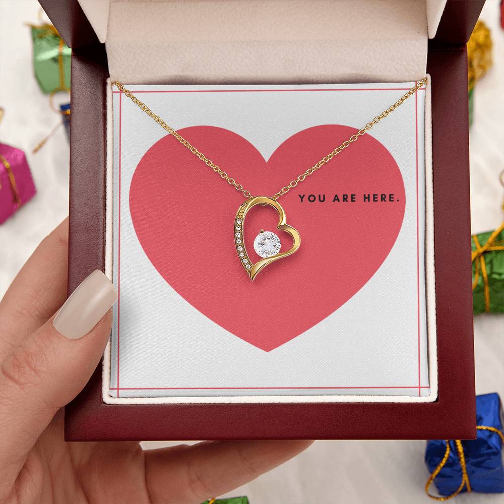 To My Wife You're In My Heart - Forever Love Necklace Forever Love Necklace