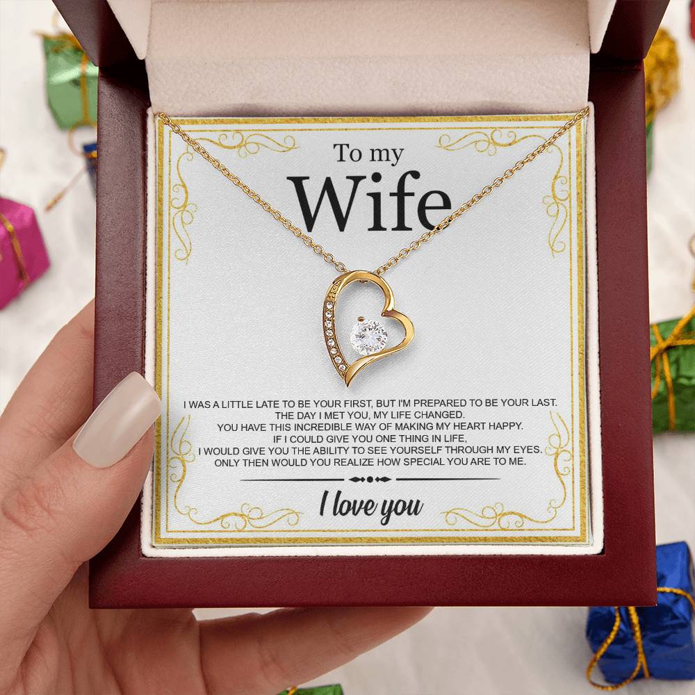 To My Wife I Love You Forever Perfect Gift For Wife Tmfw29 1 Forever Love Necklace