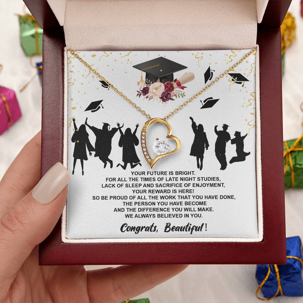 Class Of 2022 Graduation Necklace For Her Dad To Daughter Necklace Jewelry Gift Love Dad To Daughter Necklace Dad Anniversary Gift Forever Love Necklace