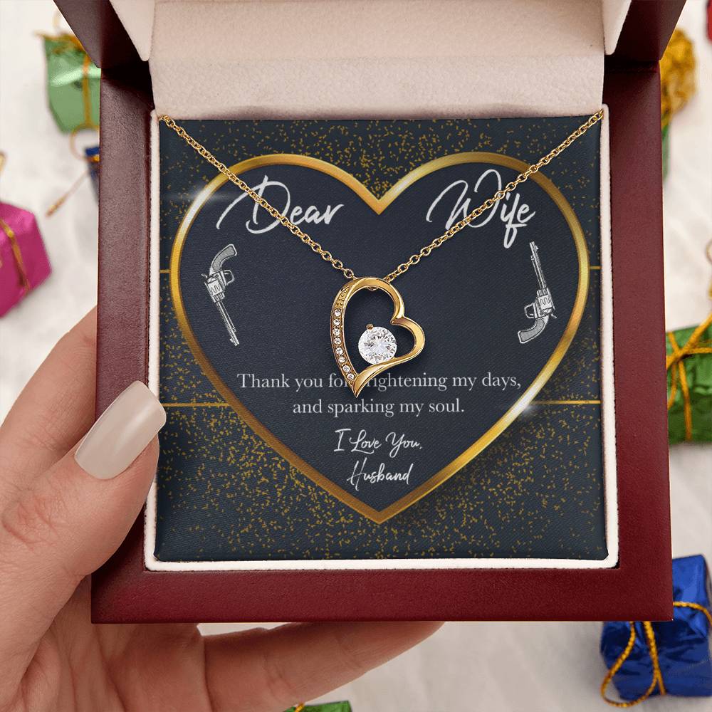 Dear Wifei Love You 1 Forever Love Necklace