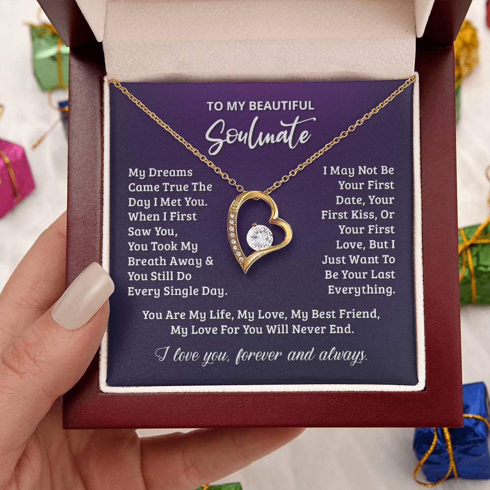 Gift For Soulmate Your Last Everything Forever Love Necklace