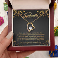 To My Soulmate Necklace Soulmate Gift Wife Gift Necklace Girlfriend Gift Necklace Wife Jewelry Forever Love Necklace