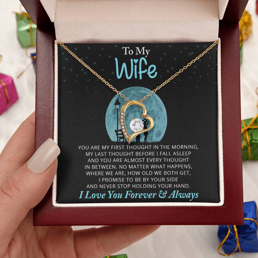 To My Wife Necklace Anniversary Gift For Wife Gift For Wife Wife Necklace Wife Birthday Gift Valentines Day Gift For Wife Forever Love Necklace