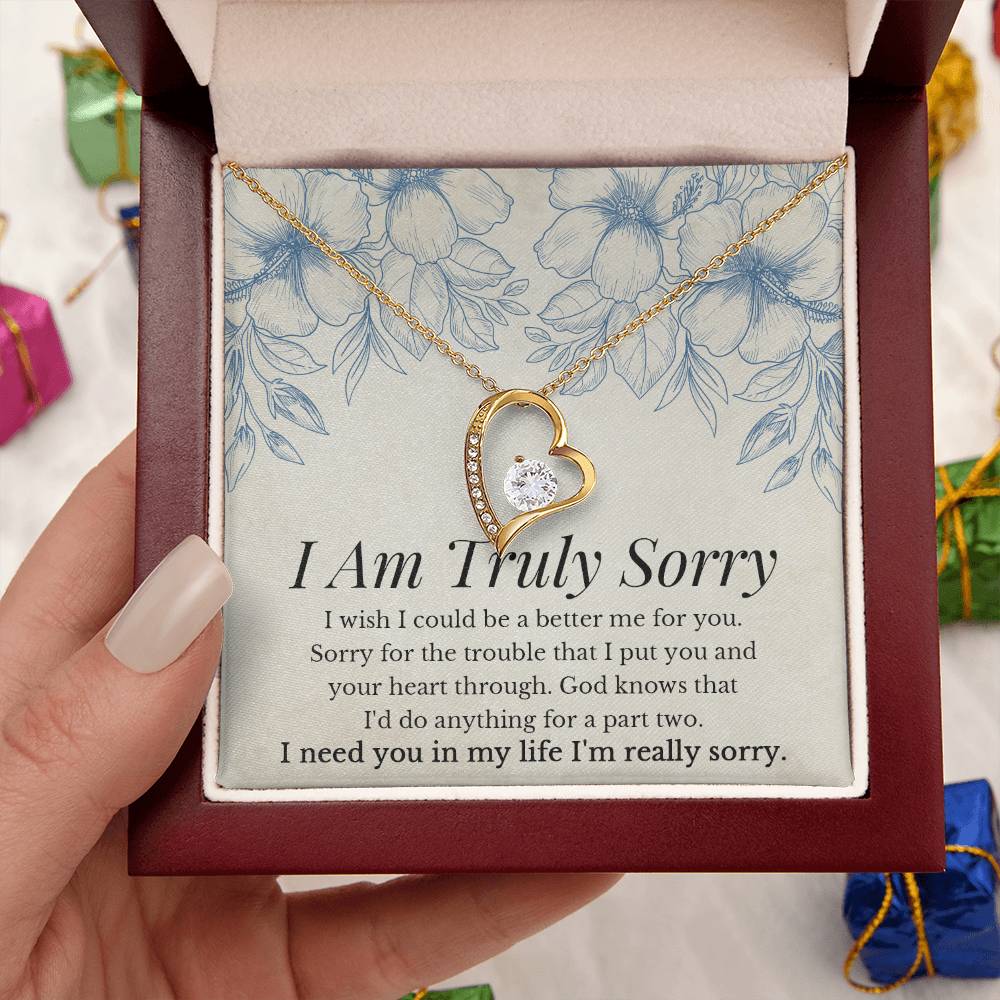 I Am Truly Sorry Necklace - Forever Love Forever Love Necklace