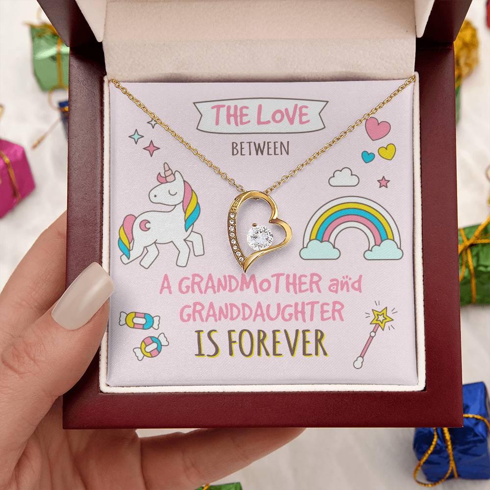 The Love Between A Grandmother And Granddaughter Is Forever Grandma And Granddaughter Necklace Granddaughter Christmas Gift Granddaughter Forever Love Necklace