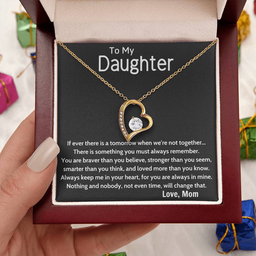 To My Daughter Beautiful Chapters Forever Love Necklace Daughter Necklace Gift For Daughter Xmas Christmas Daughter Gift From Mom 4 Forever Love Necklace