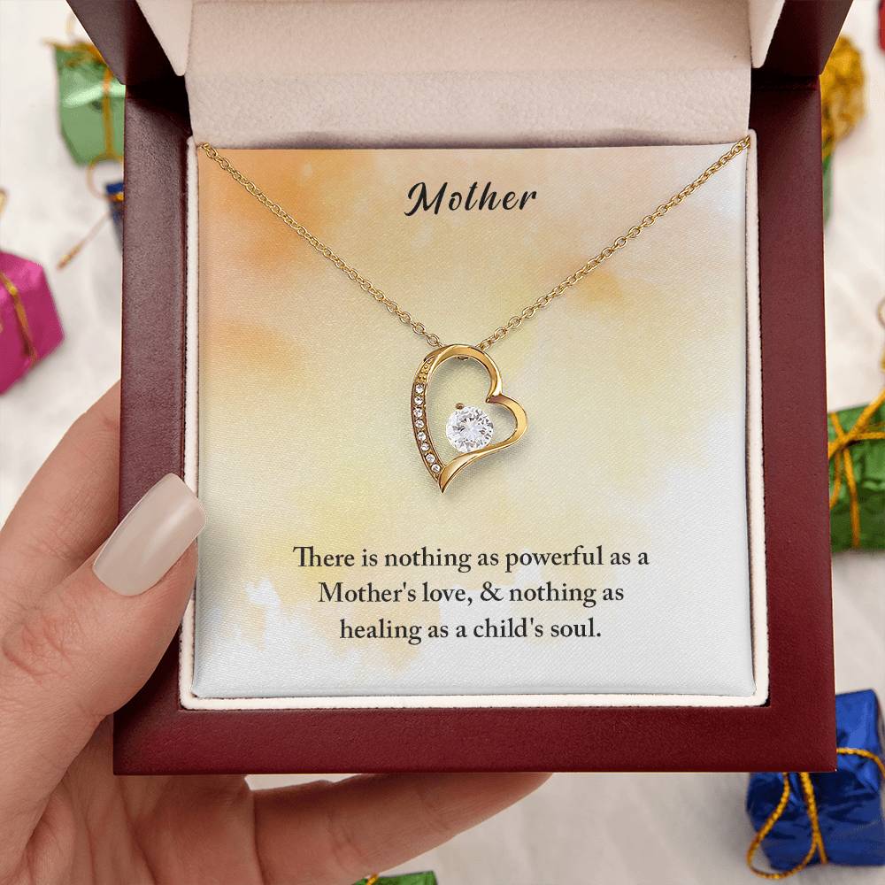Mother There Is Nothing As Powerful As A Mother's Love Forever Love Necklace