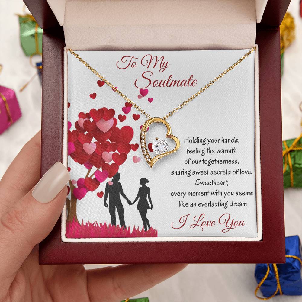 To My Soulmate Valentine's 1 Forever Love Necklace