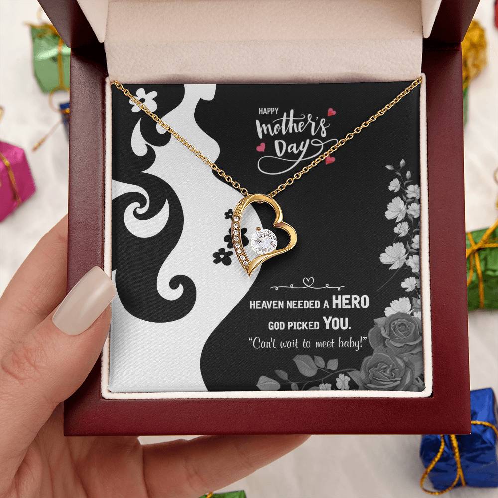 To My Pregnant Wife 2 1 Forever Love Necklace