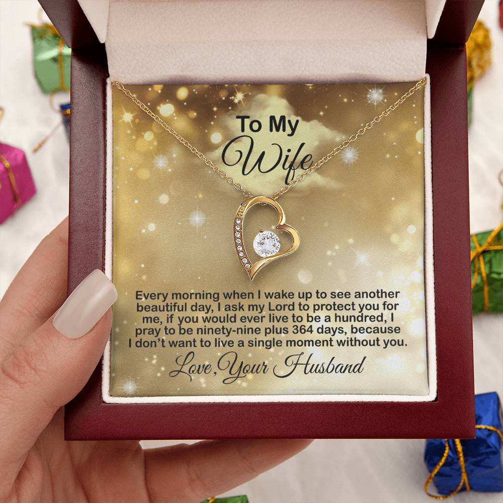 Gift Present For Wife Anniversary Birthday Valentine Gift For Wife From Husband Gift For Wife From Husband Forever Love Necklace