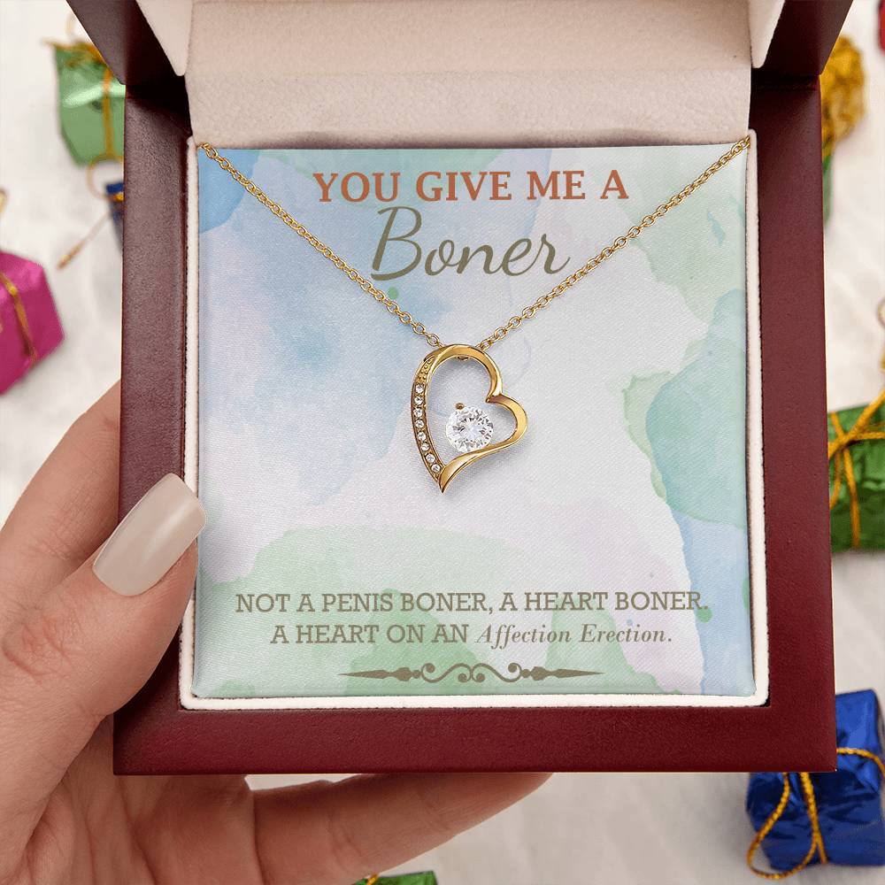 Almost Gone You Give Me A Boner Necklace Funny Gag Gifts For My Soulmate Funny Christmas Gifts Gag Gift For Her Unique Funny Birthday Gifts For Her Forever Love Necklace