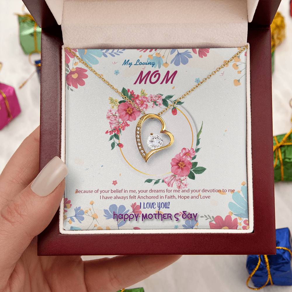 To My Mom Forever Love Necklace