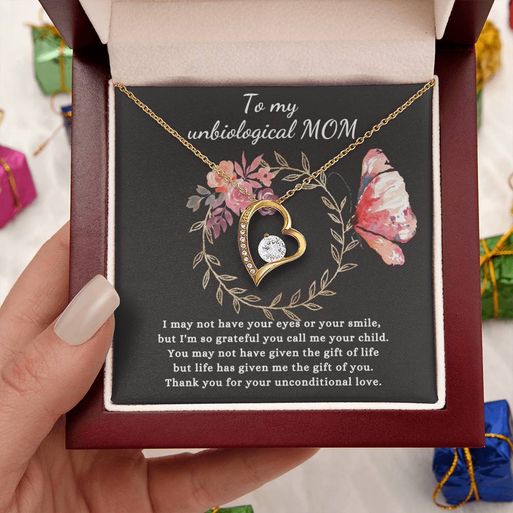 Gift For Unbiological Mom - Forever Love Necklace Forever Love Necklace