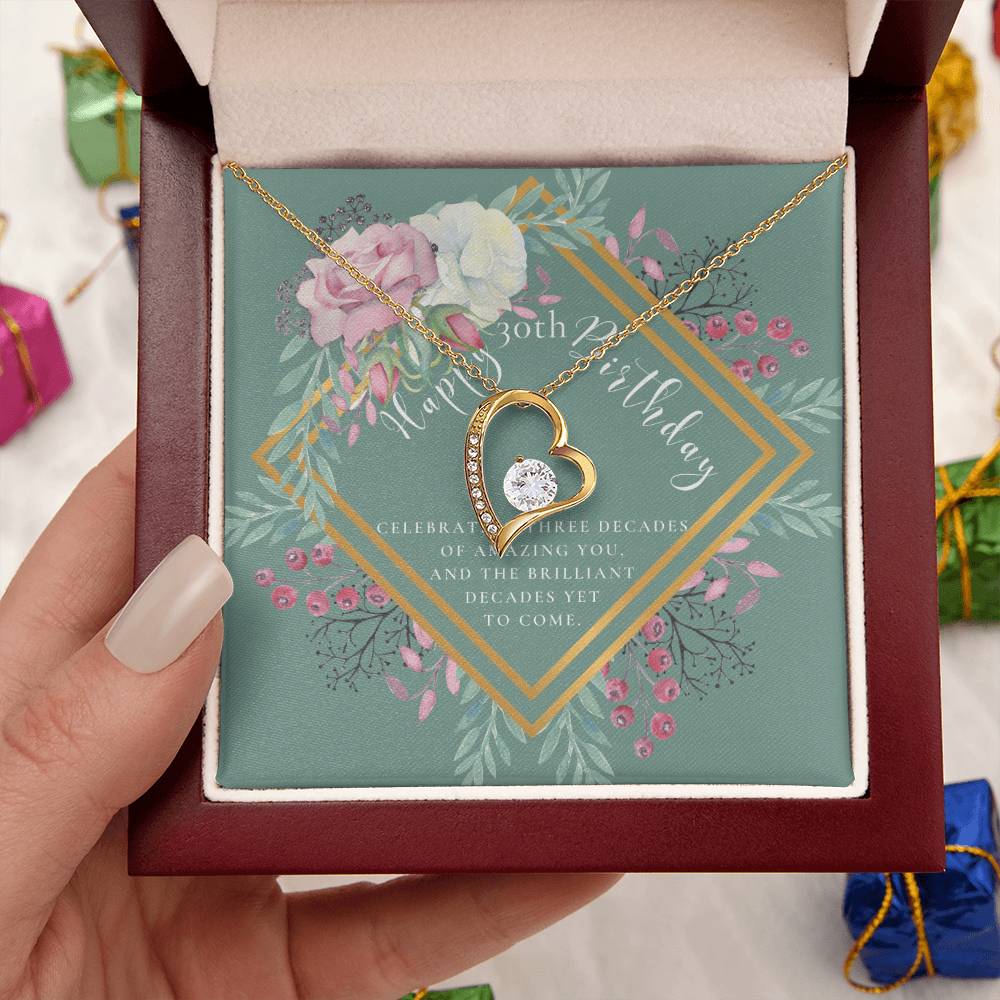 Mom To Daughter Necklace Meaningful Necklace For Daughter - 30Th Birthday Gifts For Women - 30 Years Old - 30Th Birthday Gift Necklace Forever Love Necklace