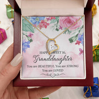 Granddaughter 16Th Birthday Granddaughter 16Th Birthday Necklace September Birthday Forever Love Necklacepersonalized Birthday Necklace Forever Love Necklace