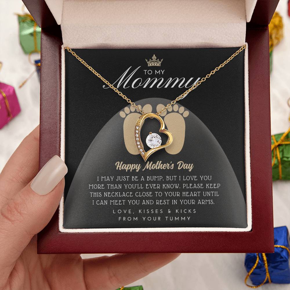 Mothers Day Gift For New Mom Pregnant Wife Gift Gift For Pregnant Wife Jewelry For Pregnant Wife Expecting Wife Mothers Day Forever Love Necklace
