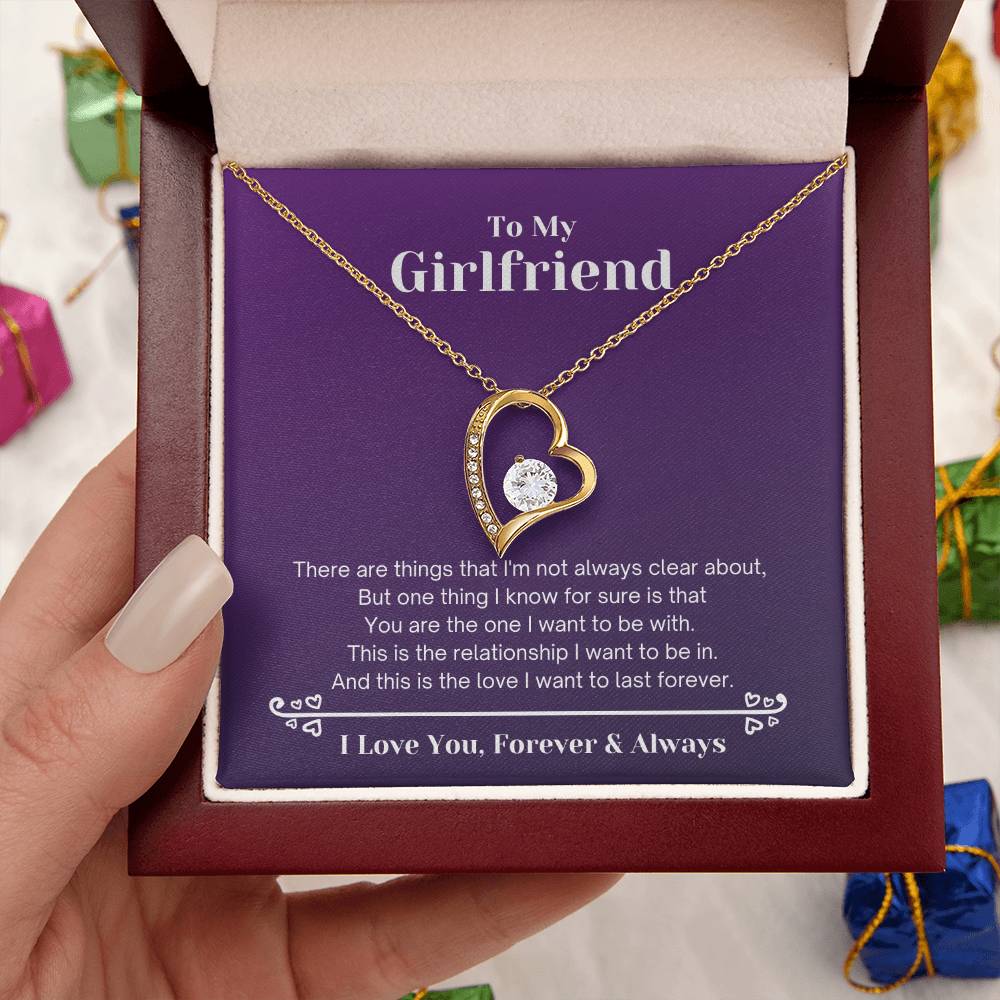 To My Girlfriend Love Will Last Forever Forever Love Necklace
