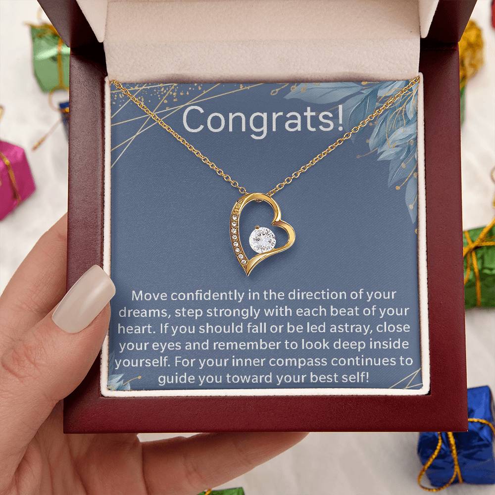 Graduate Graduation Present For Her New Chapter Motivational Necklace Gift For New Graduate Congratulations Gift New Chapter In Life Journey Forever Love Necklace