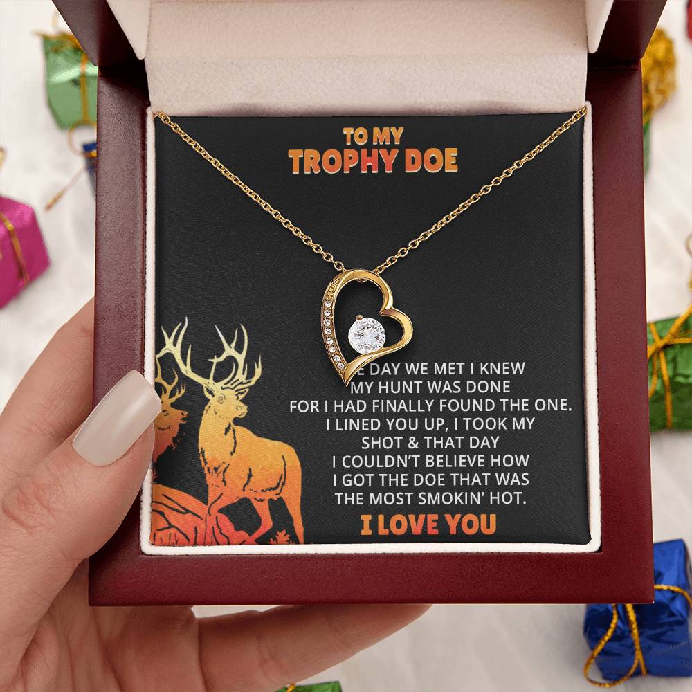 Stepped Into Range Wedding Day Gift Her Hunting Gift For Her Gift For Girlfriend Gift For Fiance Valentines Day Gift Forever Love Necklace