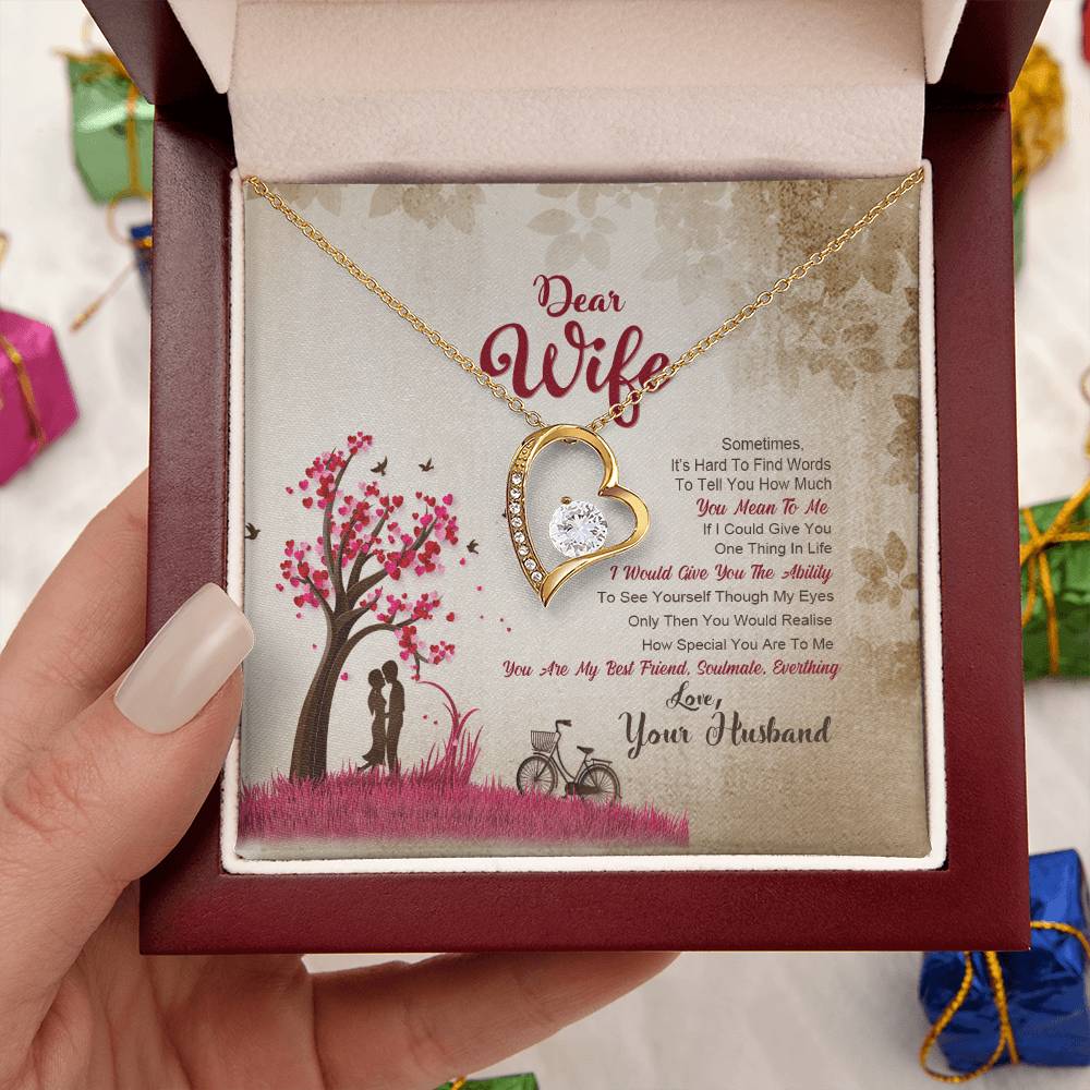 To My Wife Forever Love Necklace