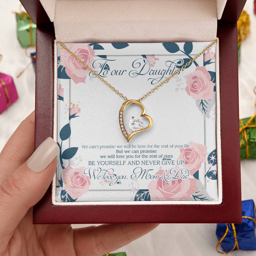 Our Daughter Wedding Gift Daughter Necklace From Mom Daughter Necklace Customize Daughter Necklace Birthday Gift For Daughter Forever Love Necklace