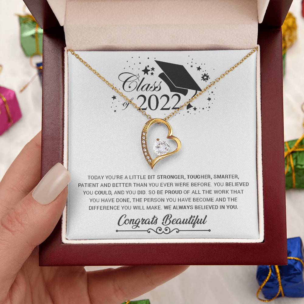 Goddaughter Graduation Class Of 2022 Keepsake Grad Gift Memento Family College Graduate Present Forever Love Necklace