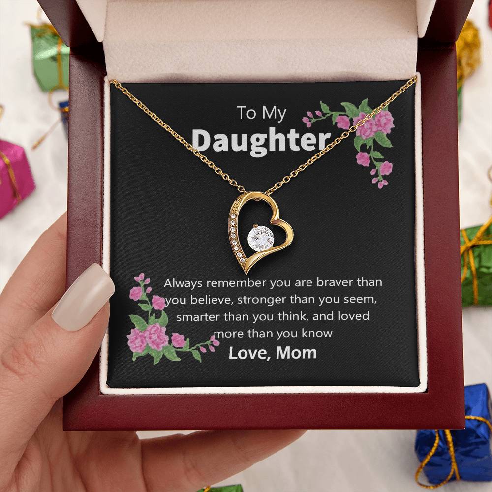 Mom To Daughter Forever Love Necklace