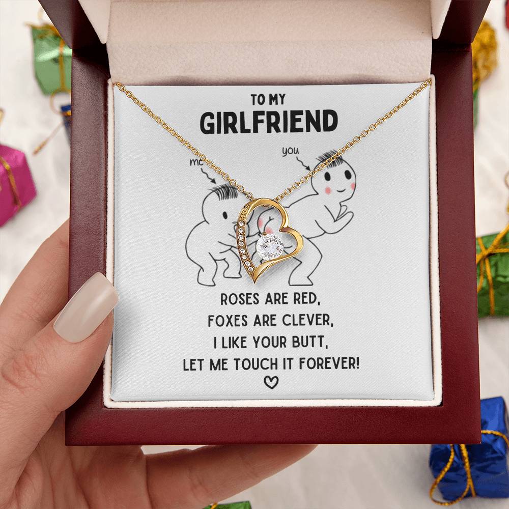 To My Girlfriend - Let Me Touch It Forever  Forever Love Necklace Forever Love Necklace