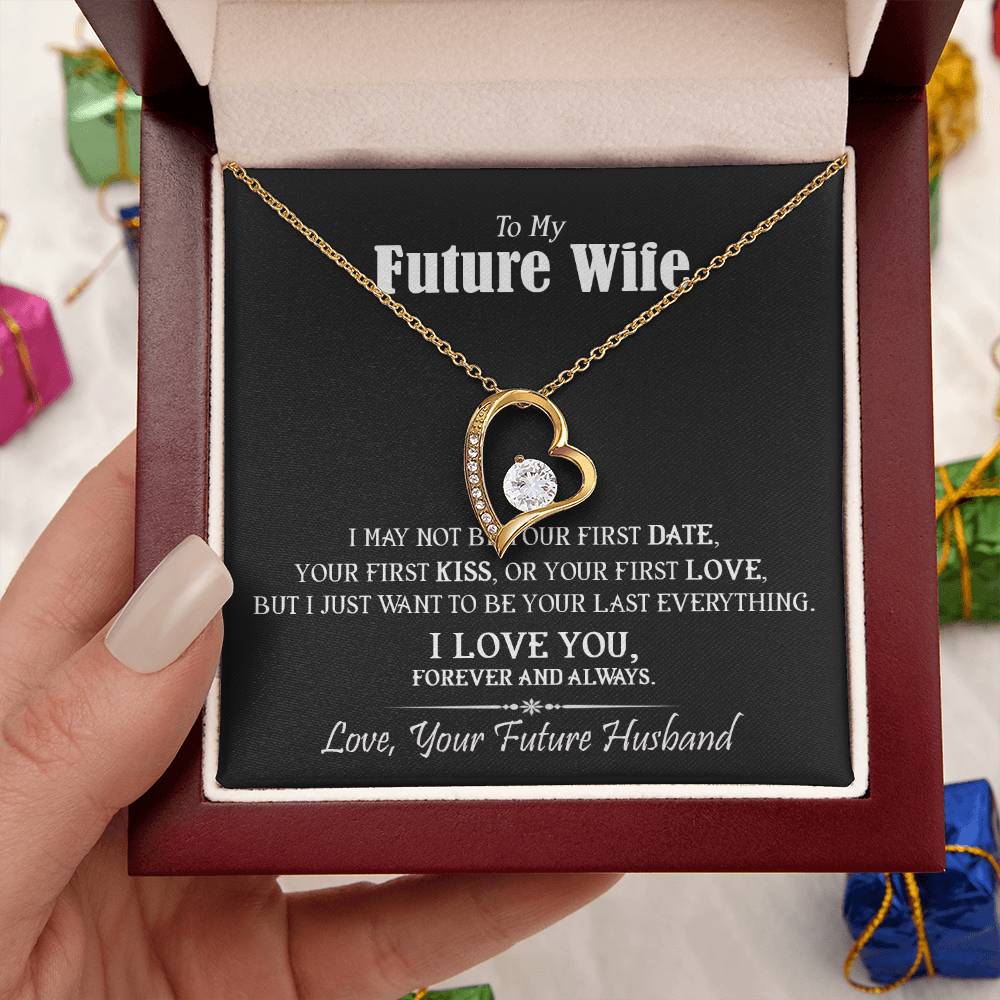 To My Future Wife Heart Date Kiss Love 1 Forever Love Necklace