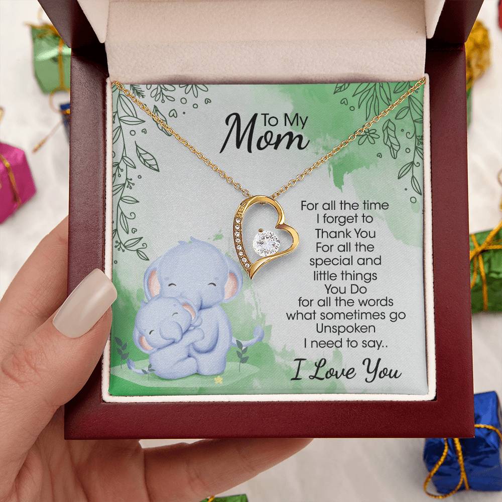To My Mom 4 Forever Love Necklace