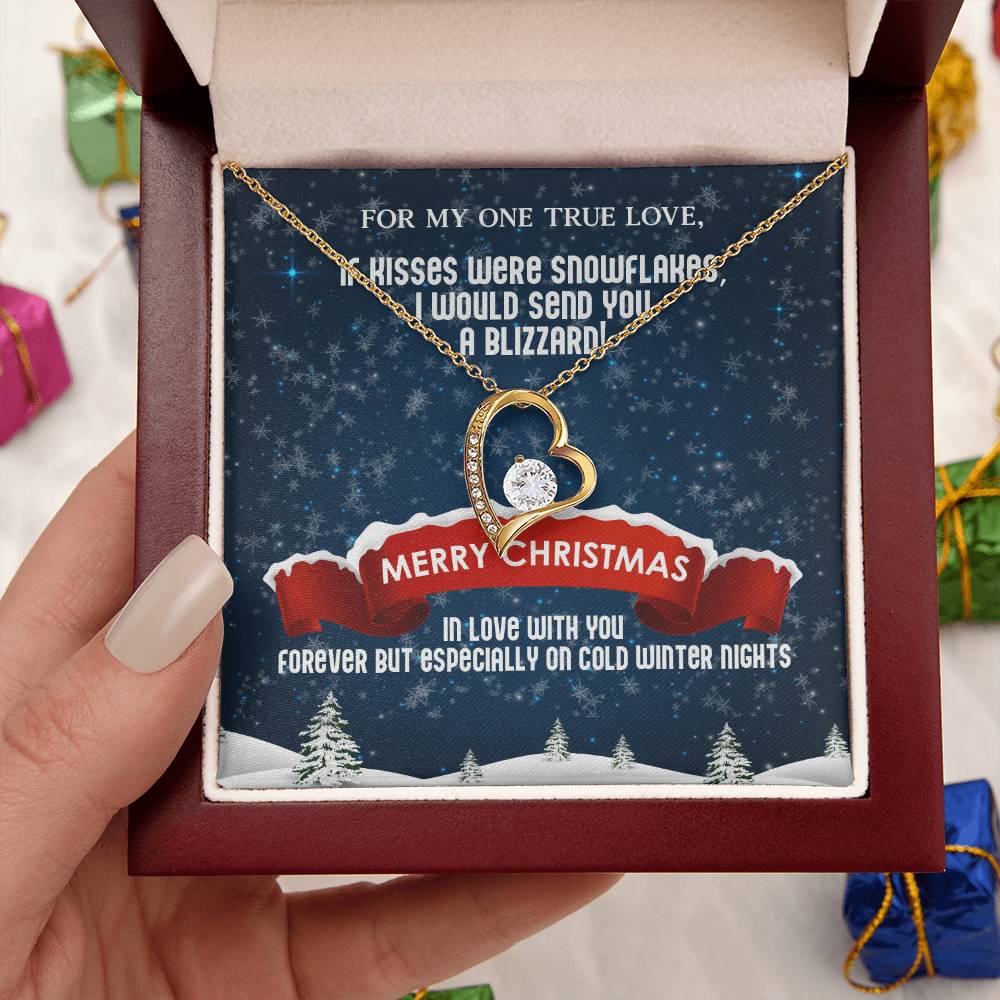 Forever Love Necklace To My One True Love Christmas Blizzard 1 Forever Love Necklace