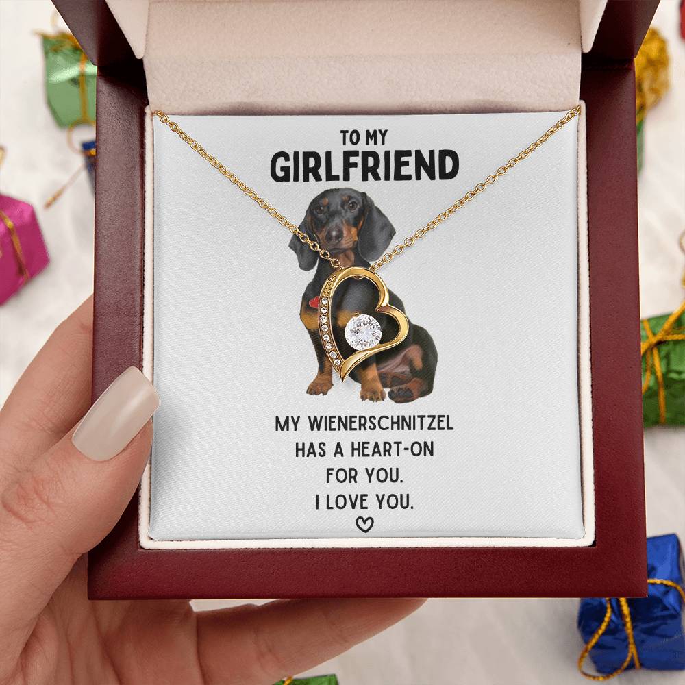 To My Girlfriend My Wienerschnitzel Necklace 1 Forever Love Necklace