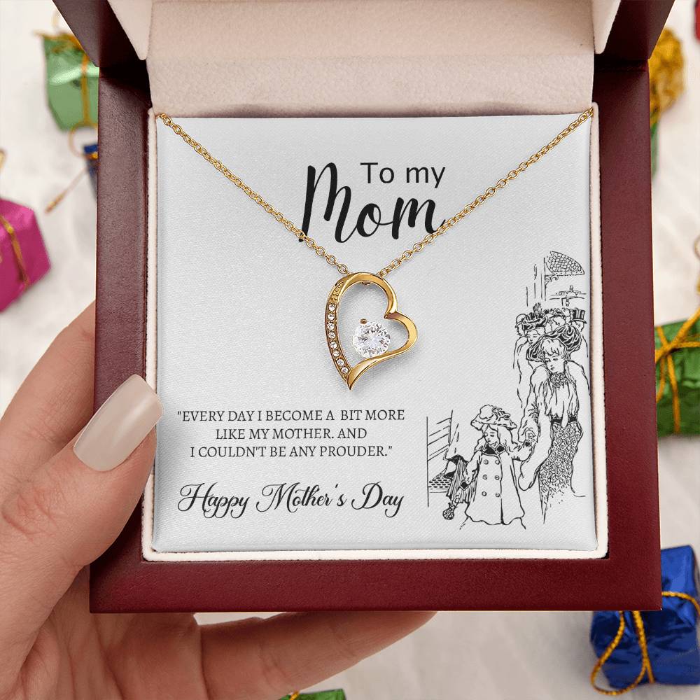 Mother Gift Mother&#39;s Day Gift Necklace Gift For Mother Mother Gift From Daughter Mother Gift From Son Mother Message Card To My Forever Love Necklace