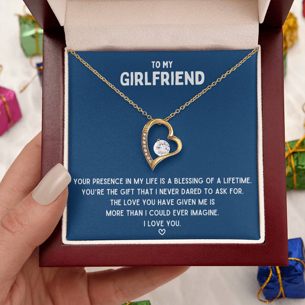 To My Girlfriend Blessing Of A Lifetime Necklace 1 Forever Love Necklace