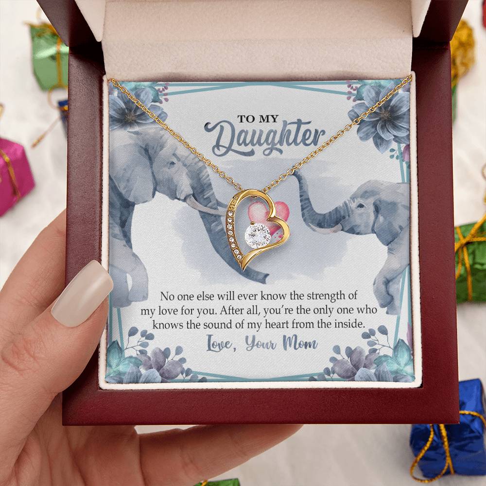 To My Daughter Necklace Daughter Necklace From Mom Sentimental Gift Mother To Daughter Daughter Jewelry Mother Daughter Forever Love Necklace